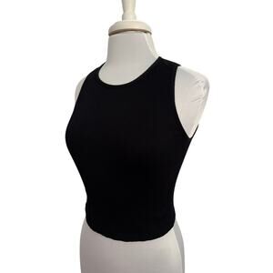 Hippie Rose New Women's L Y2K Ribbed Sleeveless Fitted Stretch Cropped Tank Top‎